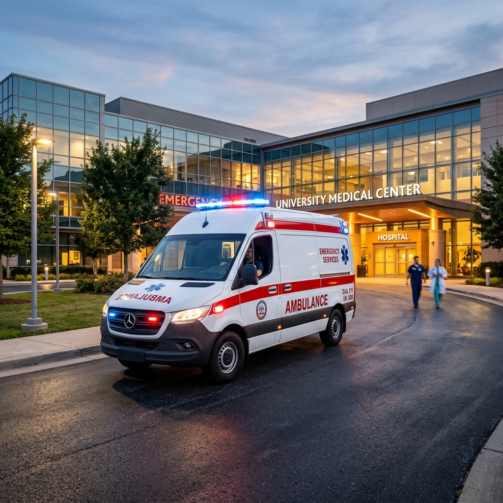 Advanced Life Support Emergency Ambulance in Vizag